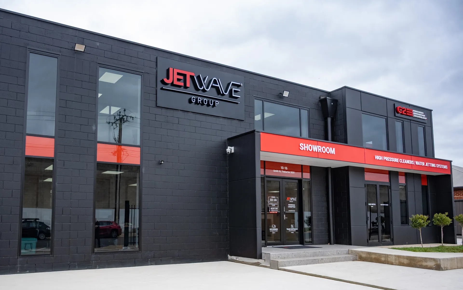 Front view of the Jetwave head office.